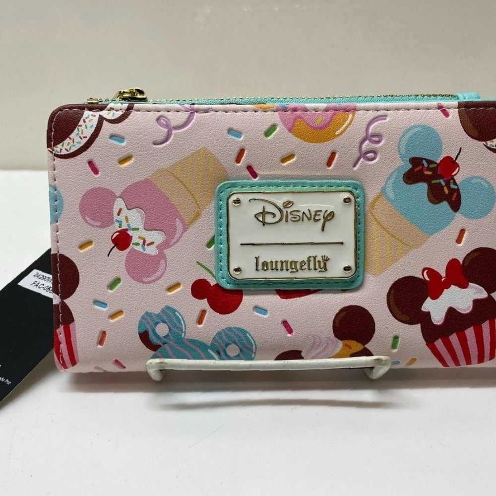 Loungefly Mickey & Minnie Ice Cream Flap Wallet